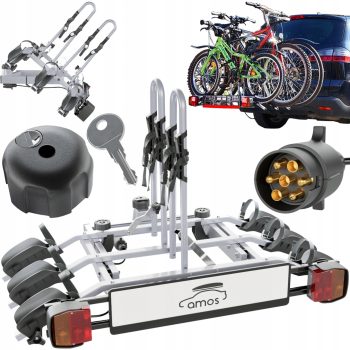Amos Tytan Plus 3 bicycle holder silver