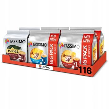Tassimo capsules 116 pcs.