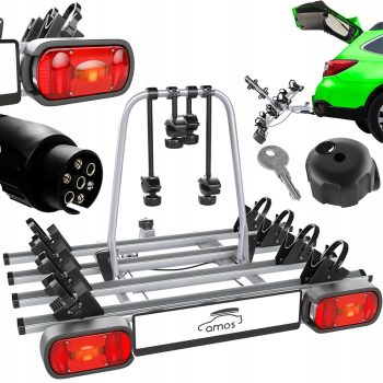 Bicycle platform for the Amos Giro 4 7620 towing hook, silver